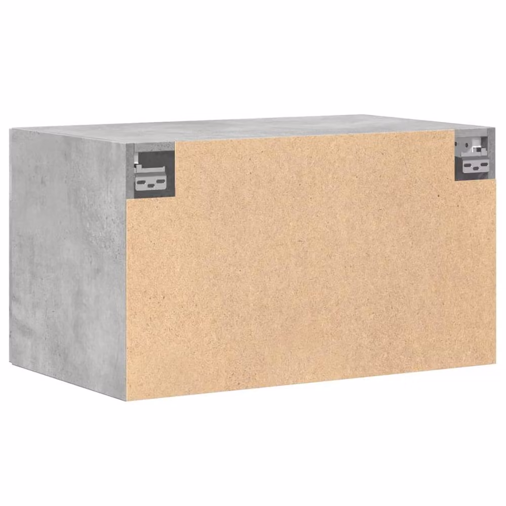 Berkfield Home Wall Mounted Cabinet in Concrete Grey, W/D/H: 70 x 42.5 x 40 cm – 2
