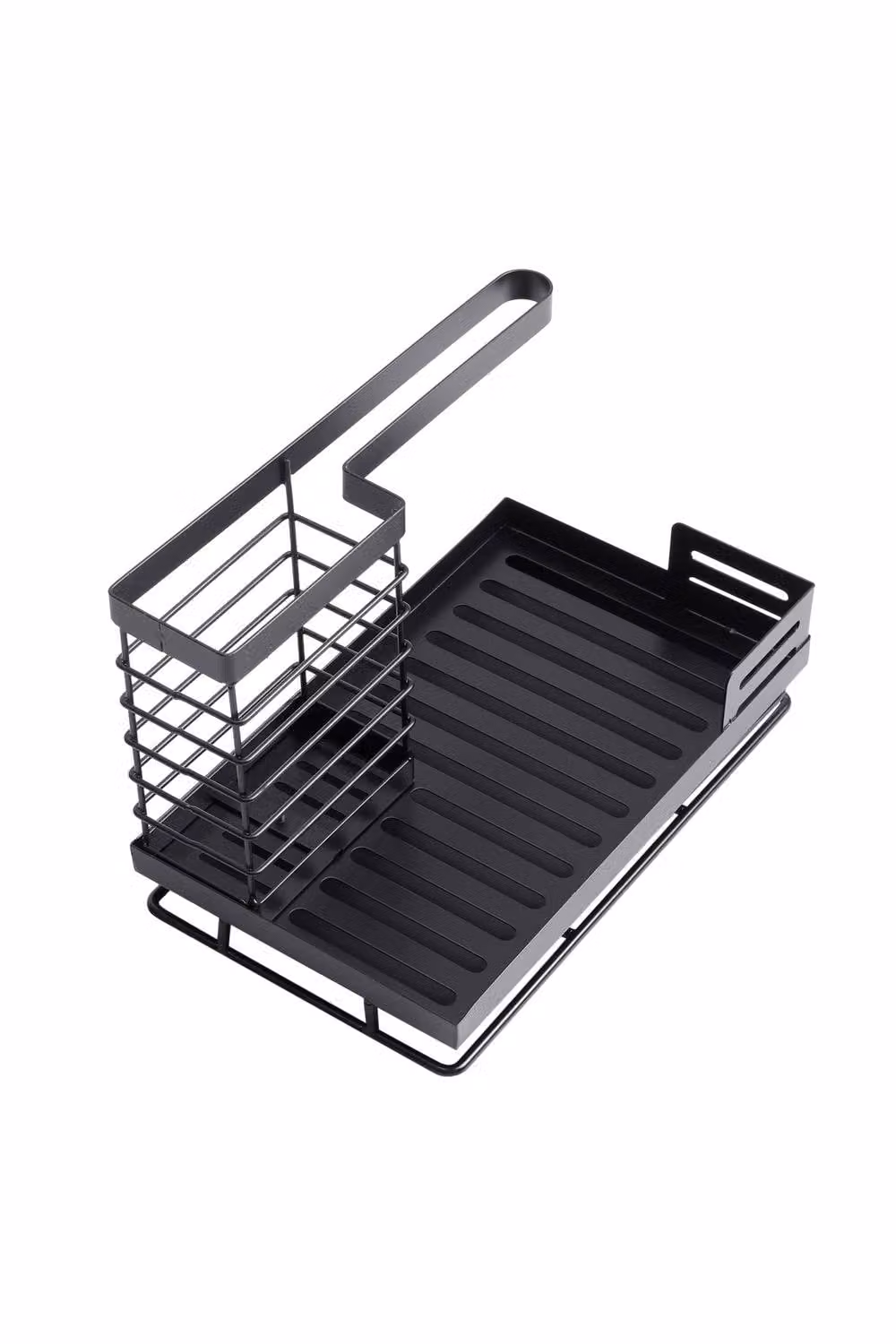 Garden Sanctuary Black Metal Rectangular Kitchen Sink Caddy Organizer – 2