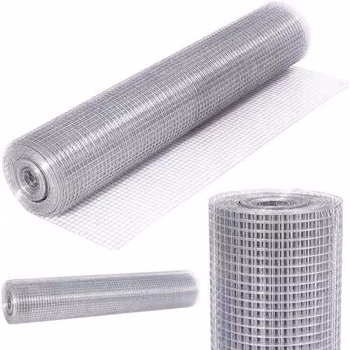 Hygrad Silver Galvanised Steel Welded Wire Mesh Fence