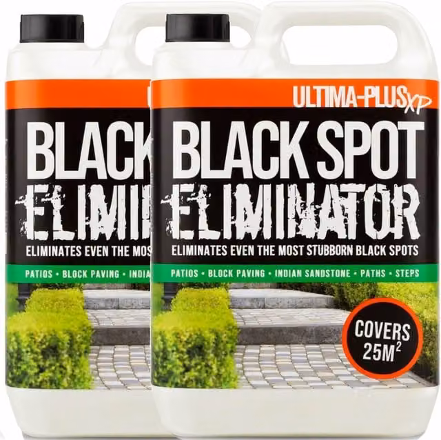 Ultima-Plus XP Black Spot Eliminator for Patio, Stone and Block Paving in Black and White, 2.0 l – 1