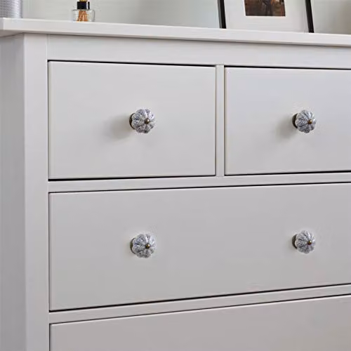 Nicola Spring Blue Ceramic Cabinet Knobs, Pack of 24 – 4
