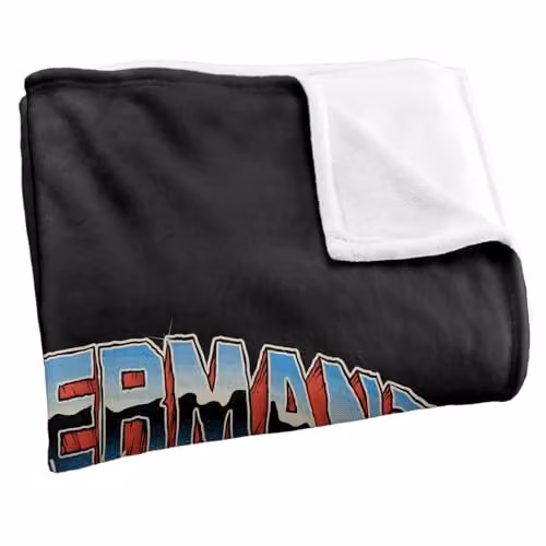 Warner Bros. Superman Band Chain Break Super Soft Silky Touch Fleece Throw Blanket, Multicolour, W/D/H: 91.44 x 91.44 x 1.47 cm – 2