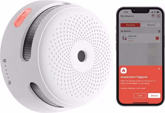 X-Sense XS01-WX Wi-Fi Smart Smoke Alarm - White
