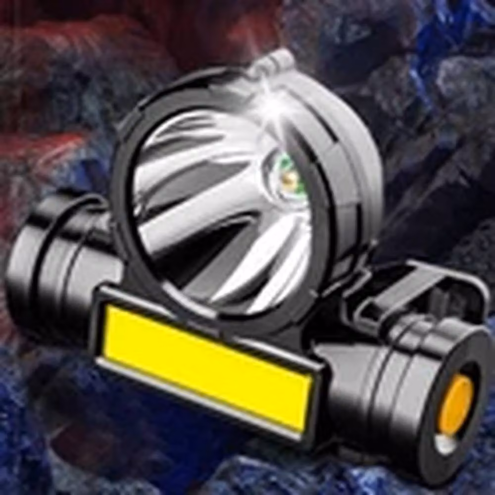 Havendro 2-Pack Rechargeable LED Head Torches in Black, Waterproof and Adjustable – 3