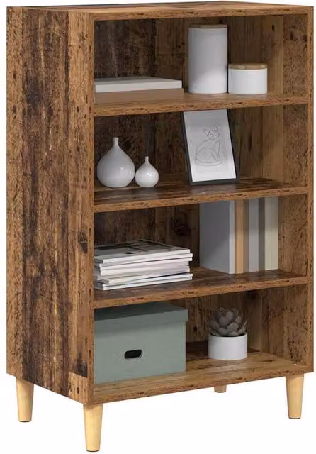 Berkfield Home Rustic Sideboard with Shelf in Brown, W/D/H: 57 x 35 x 90 cm