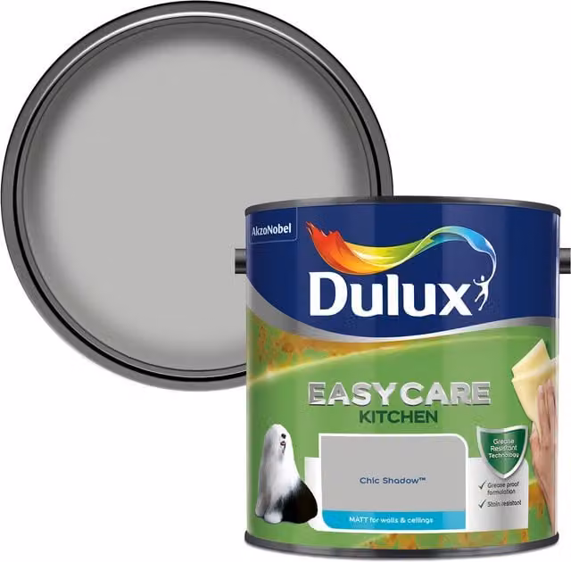 Dulux Easycare Kitchen Matt Paint in Chic Shadow Grey