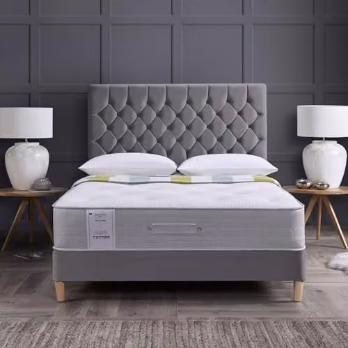 Rest Relax Victoria 1500 Natural Pocket Sprung Tufted Mattress, White, W/D/H: 150 x 200 x 28 cm – 2