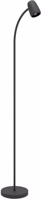Loops Modern Black Metal Floor Lamp