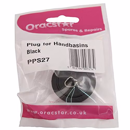 Oracstar Black Plastic 1 1/2 inch Single Basin Plug PPS27 – 2