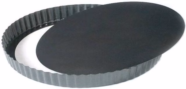 Pendeford Non-Stick Round Loose Base Quiche and Flan Tart Tin, Grey, Diameter: 26 cm