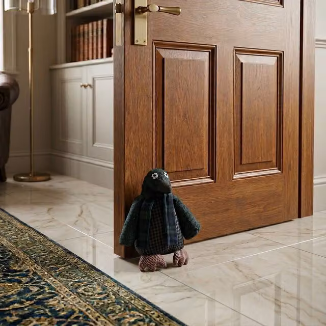 Orsina Heritage Small Penguin Door Stop in Green – 3