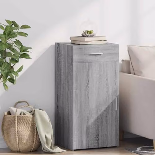 vidaXL Modern Grey Sonoma Sideboard Storage Cabinet for your Living Room – 2