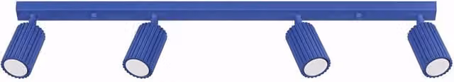 Sollux Lighting minimalist Cobalt Blue 4-Light Ceiling Bar Lamp W/D/H: 81 x 16.5 x 6.5 cm – 1