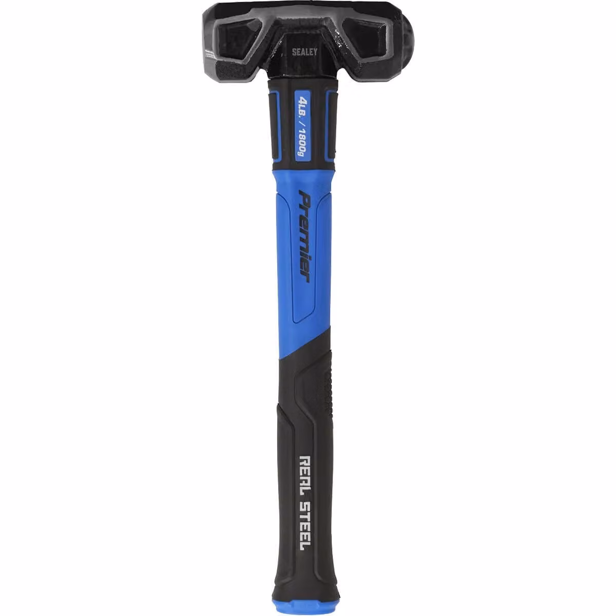 Loops 4lb Short Handled Sledge Hammer with Carbon Steel Head and Fibreglass Shaft in Grey and Blue – 2