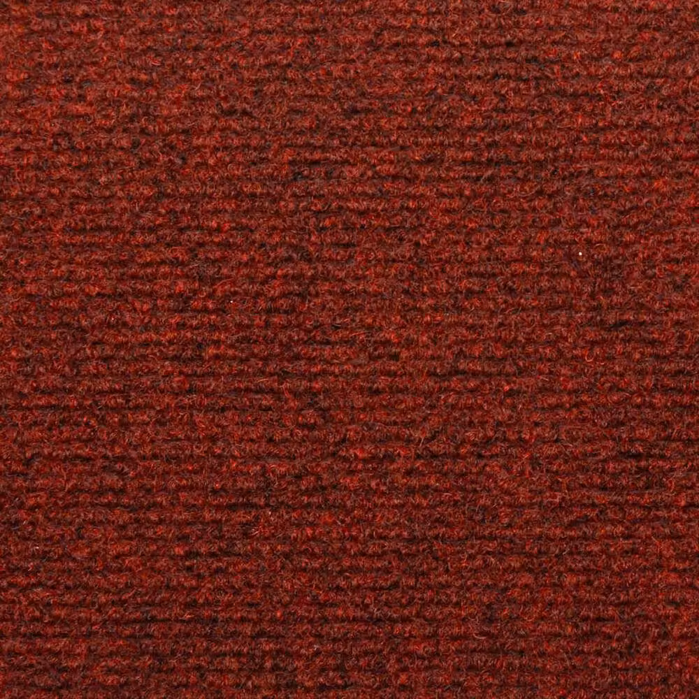 Berkfield Home Red Needle Punch Stair Mats, 15 Piece Set, W/D/H: 65 x 21 x 4 cm – 5