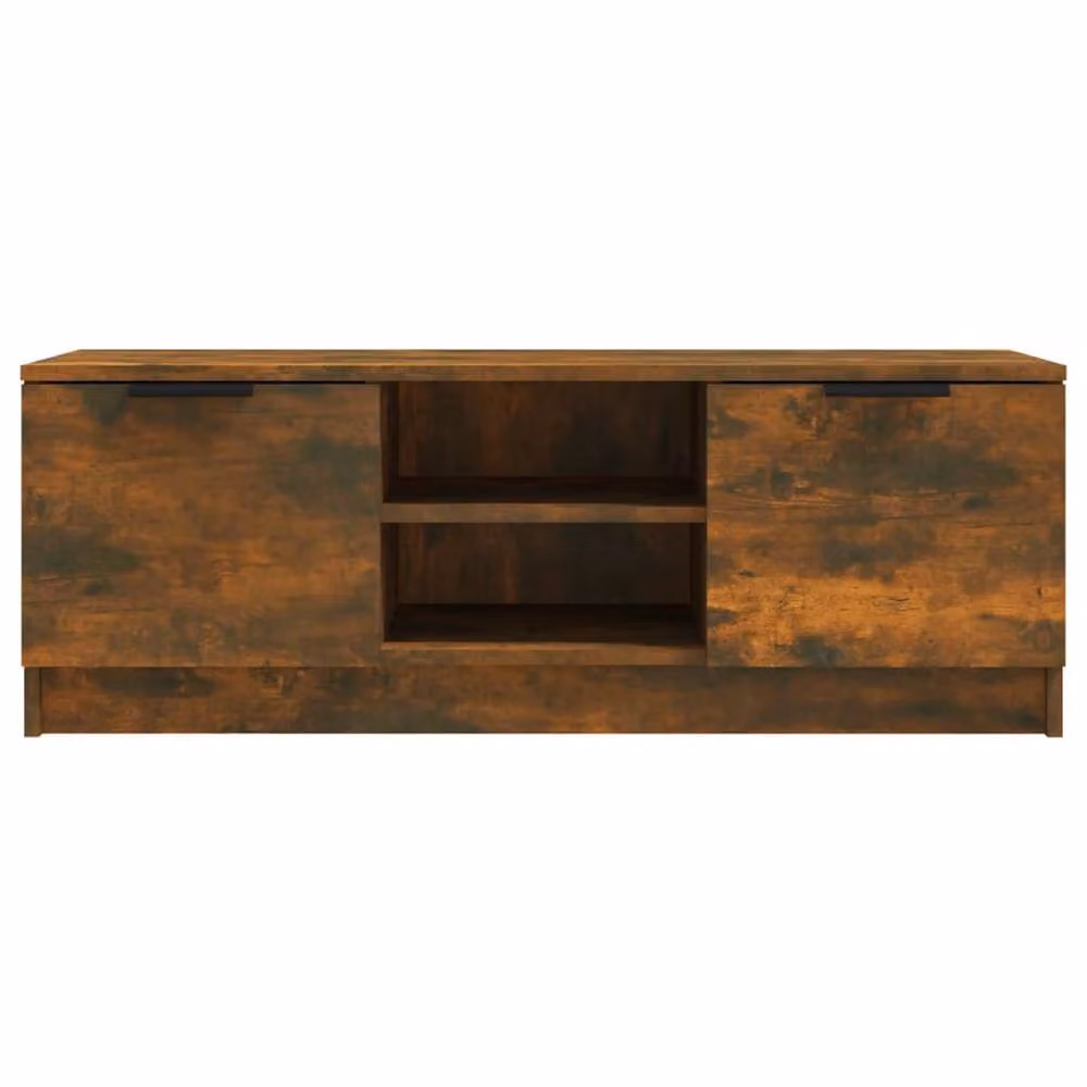 Berkfield Home Smoked Oak TV Cabinet in Brown, W: 102 cm, D: 35 cm, H: 36.5 cm – 3