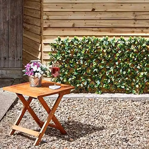 Marco Paul Lemon Leaf Artificial Flower Wall Trellis, Green, W/D/H: 180 x 60 x 60 cm – 5