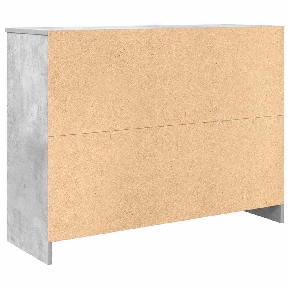 Berkfield Home Sideboard with Drawer in Concrete Grey, W/D/H: 101 x 35 x 76 cm – 3