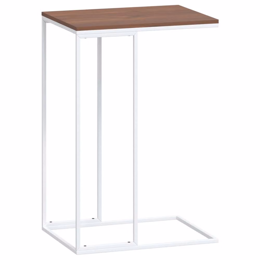 Berkfield Home White Side Table in Engineered Wood, W/D/H: 40 x 30 x 59 cm – 2