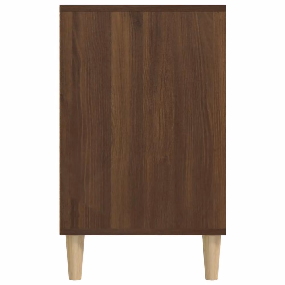 Berkfield Home Shoe Cabinet in Brown Oak with Integrated Seat, W: 102 cm, D: 36 cm, H: 60 cm – 4