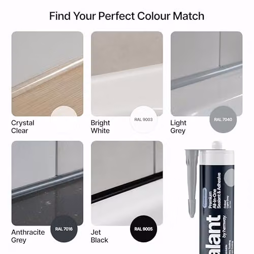 Hemway Hybrid Polymer Construction Sealant and Adhesive in Grey, 300ml – 4