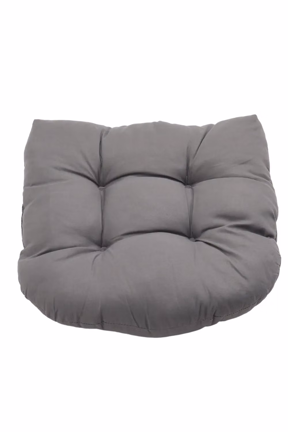 Living and Home Set of 2 Quilted Outdoor Tufted Chair Cushions in Dark Grey – 3