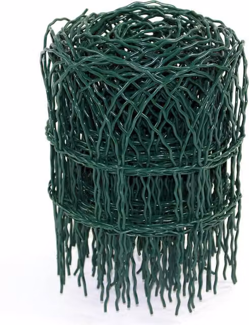 Actiasgear Green PVC and Steel Garden Border Fence