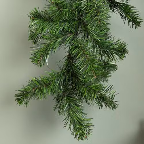 Samuel Alexander 2.7m Plain Green Colorado Artificial Christmas Garland – 3