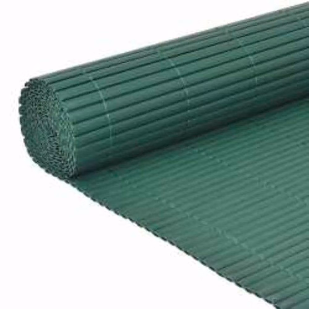 Berkfield Home Double-Sided Green PVC Garden Fence, H: 110 cm, W: 400 cm – 3