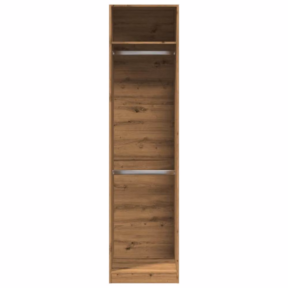 Berkfield Home Artisan Oak Wardrobe in Brown, W/D/H: 50 x 50 x 200 cm – 2