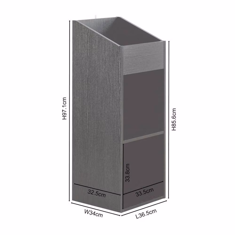 SPETLEK 2 Level Modern Vinyl Record Storage Box in Black by Charles Jacobs – 2