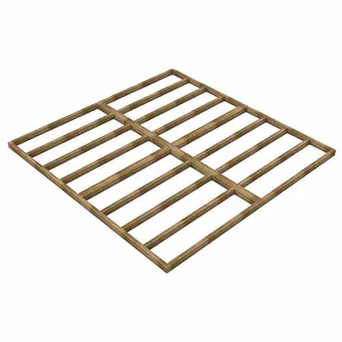 Forest Garden Brown Wooden Shed Base for Overlap Sheds