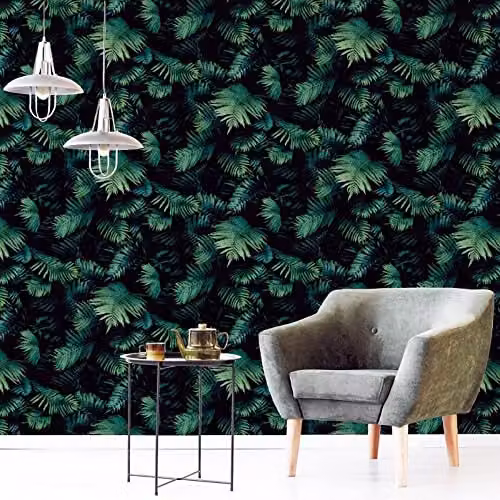 Arthouse Fern Wall Green Wallpaper with 3D Effect Botanical Design, W: 53 cm, L: 1005 cm – 2
