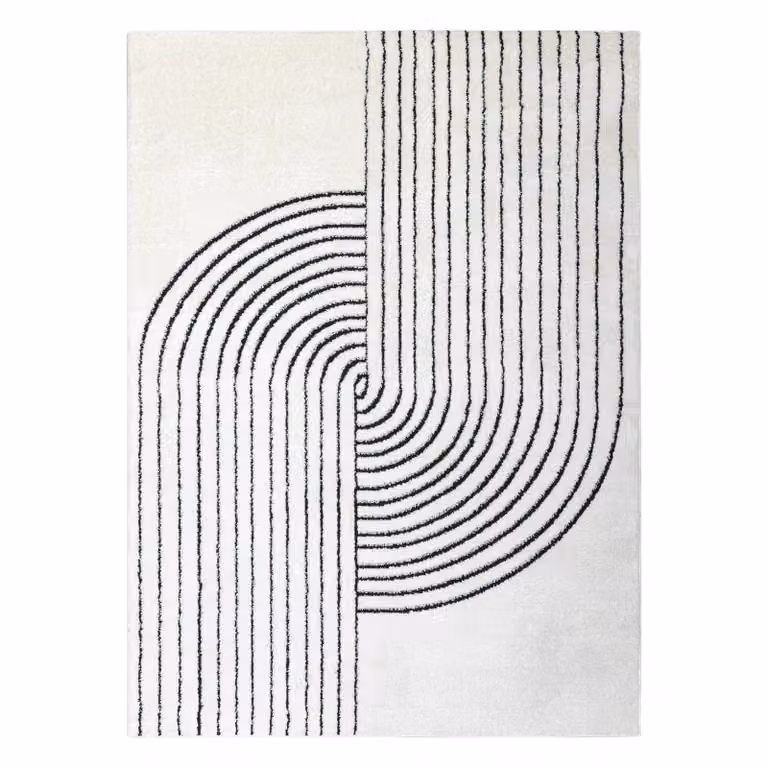 RugsX Mode Geometric Scandinavian Rug in Yellow, W/D: 160 x 220 cm