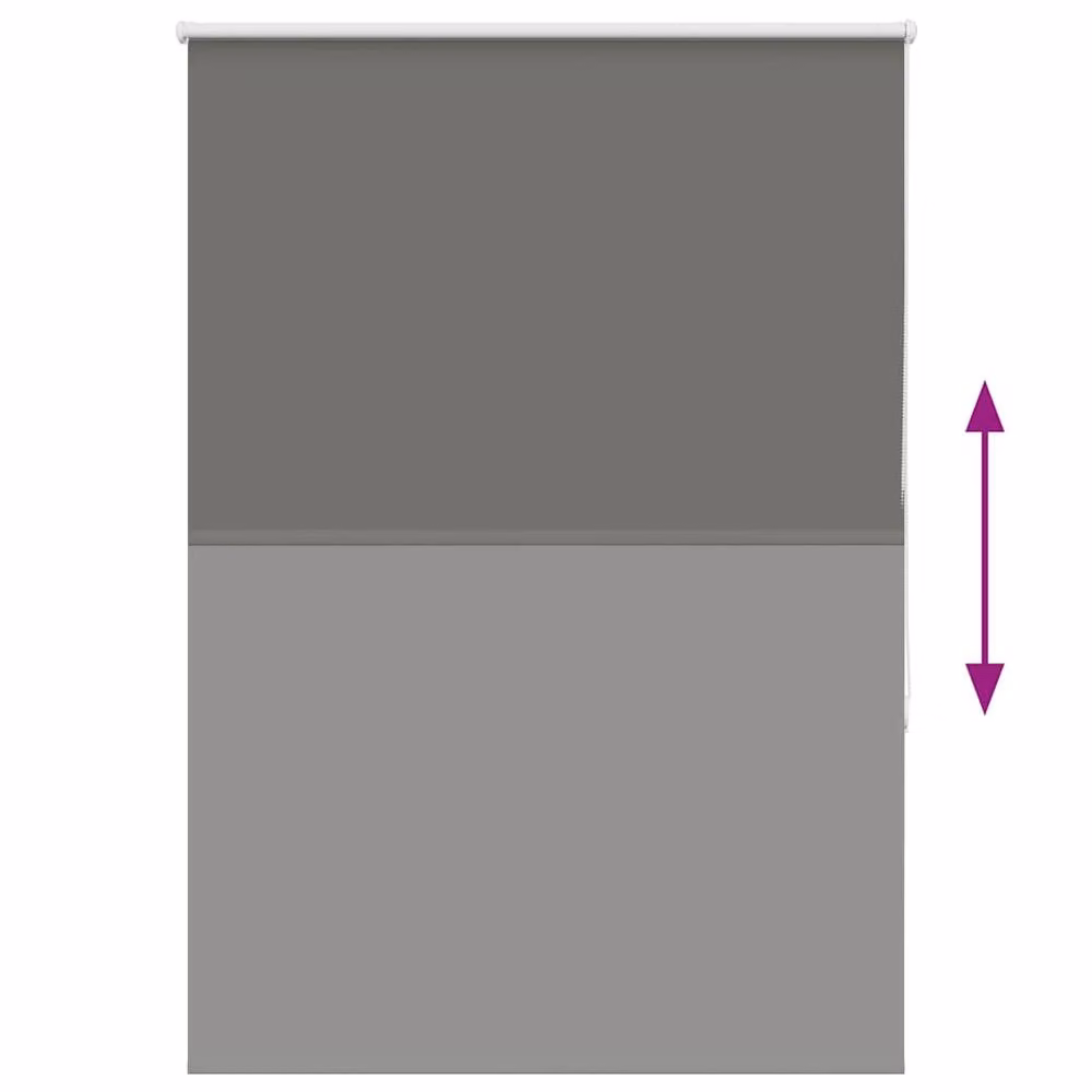 Berkfield Home Grey Blackout Roller Blind, Polyester, W: 100 cm, H: 150 cm – 2