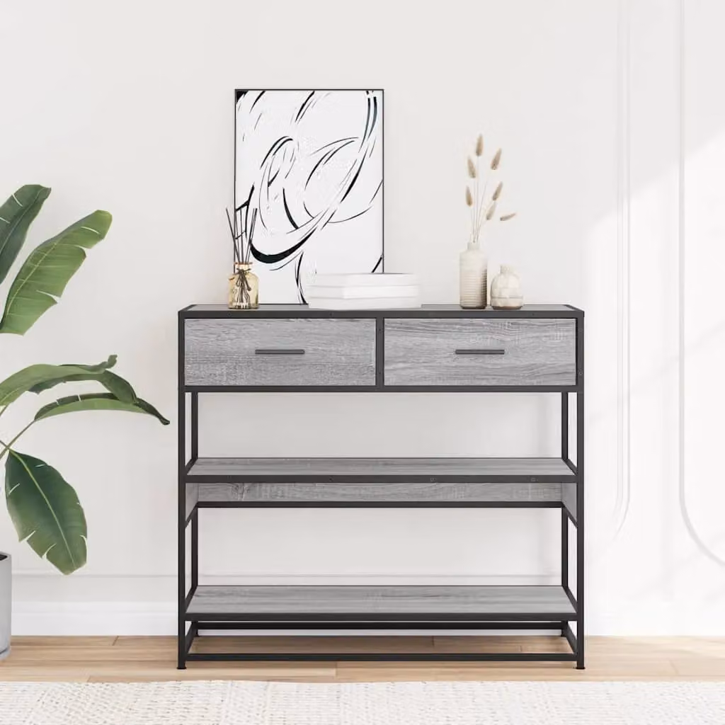 Berkfield Home Grey Sonoma Console Table, W/D/H: 90 x 35 x 80 cm – 3