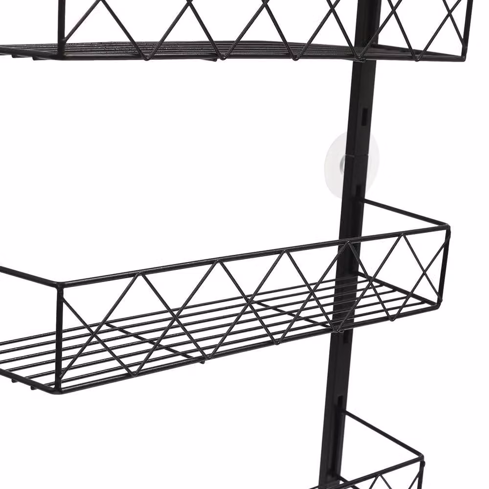 VOGREX 8-Tier Wall Mounted Kitchen Storage Rack in Matt Black – 2