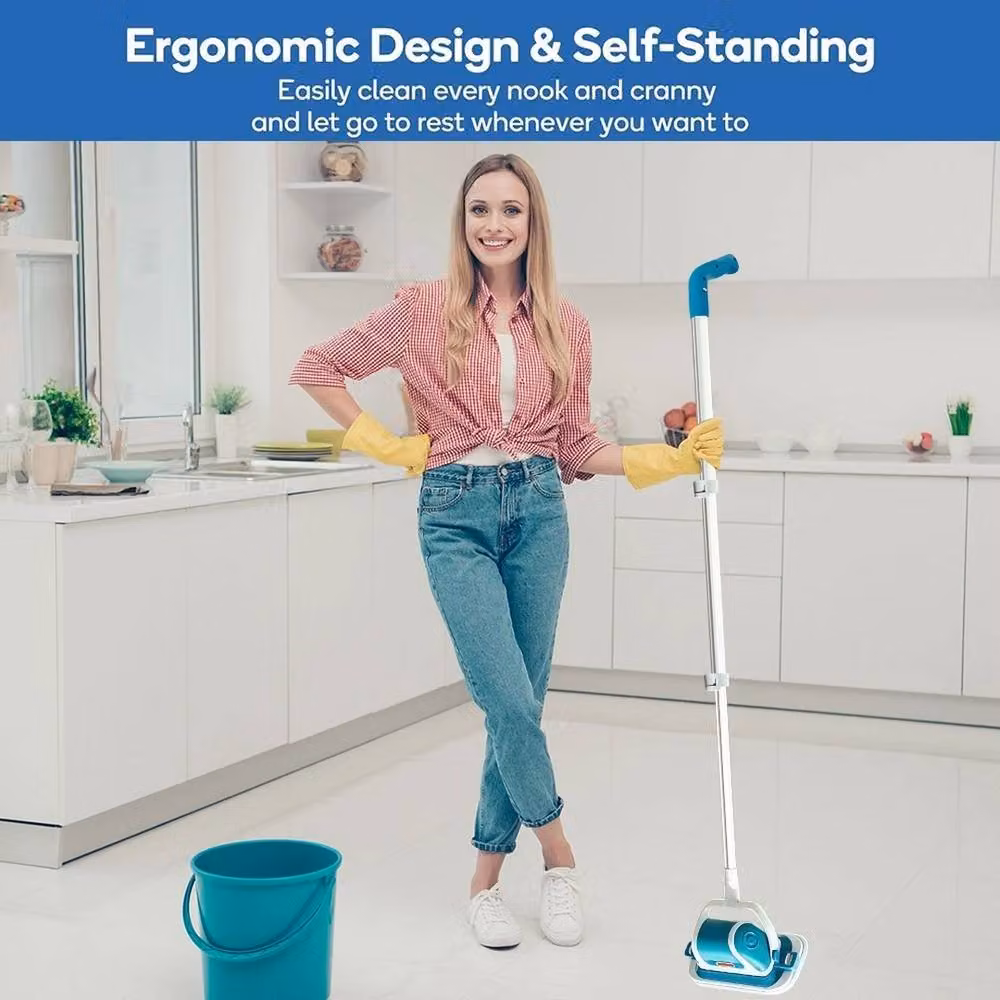 FLAVORA Cordless Rechargeable Vibration Cleaning Scrubber, Blue, W/D/H: 100 x 100 x 100 cm – 2