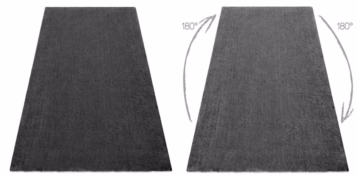 RugsX Latio Washable Rectangular Grey Polyester Rug, W: 60 cm, L: 115 cm – 2
