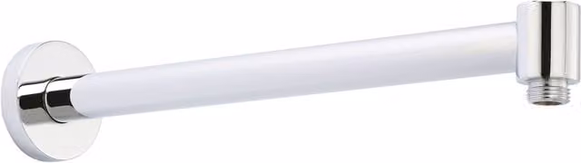 Balterley Wall Mounted Round Shower Head Extension Arm in Silver Chrome, W/D/H: 5.5 x 32.8 x 5.5 cm