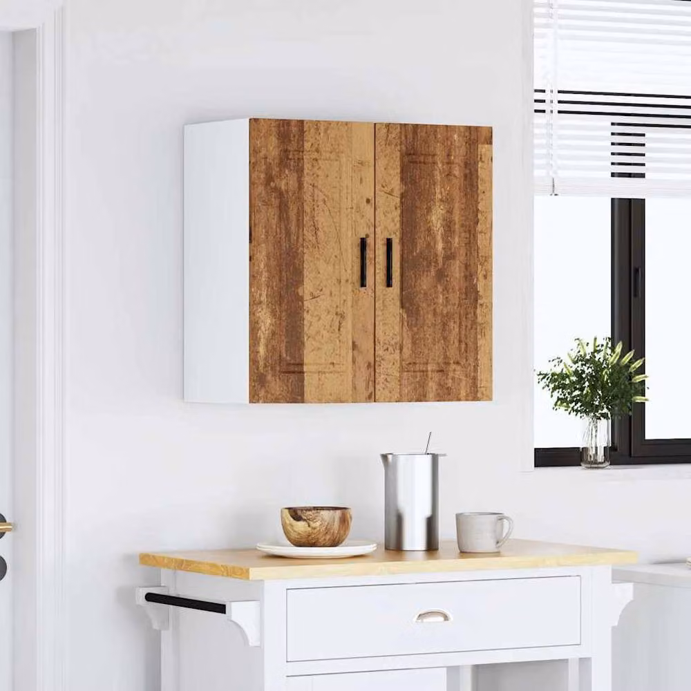 Berkfield Home Porto Wall Mounted Kitchen Cabinet in Brown Old Wood – 3