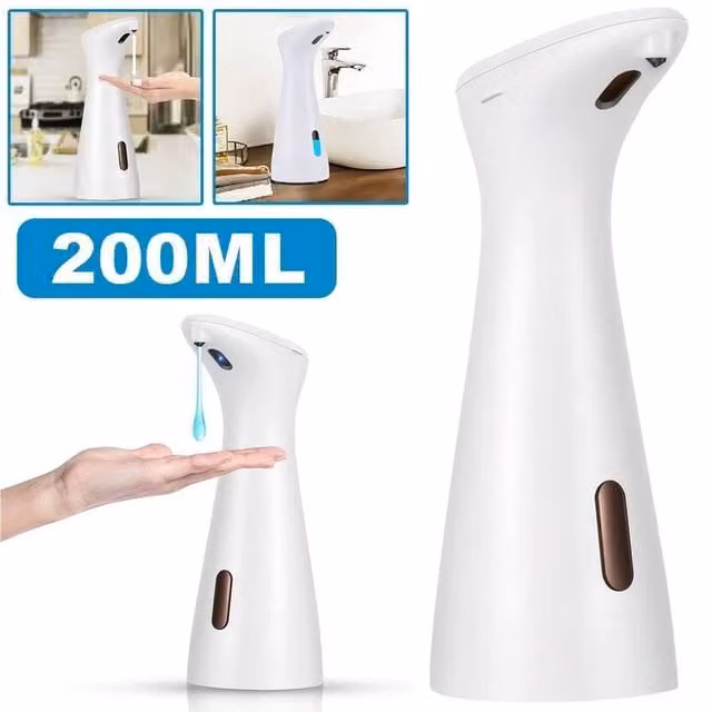 FLAVORA Automatic Liquid Soap Dispenser, White, 200ml