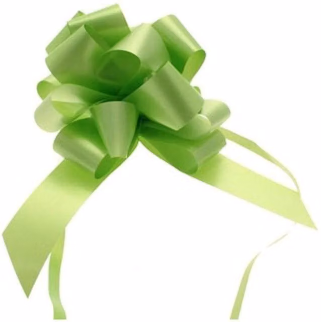 KDMD Lime Green Pull Bow 31mm Plastic Party Decoration