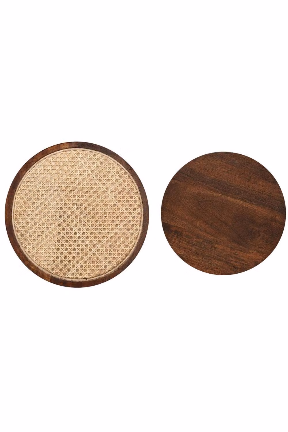 IH Design Giselle Nest of 2 Round Tables in Walnut and Metal – 5