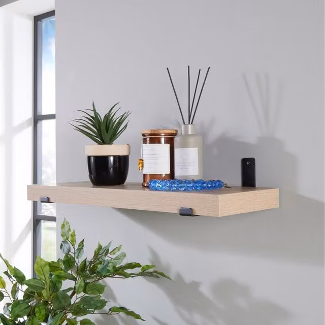 Core Products Jackson Wall Mounted Oak Shelf Kit 60cm