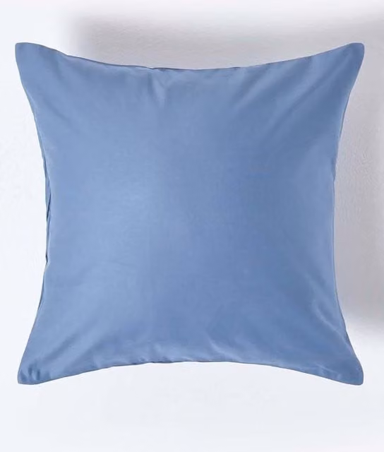 Homescapes Egyptian Cotton Pillowcase, 1000 Thread Count, Blue, 40 x 40 cm
