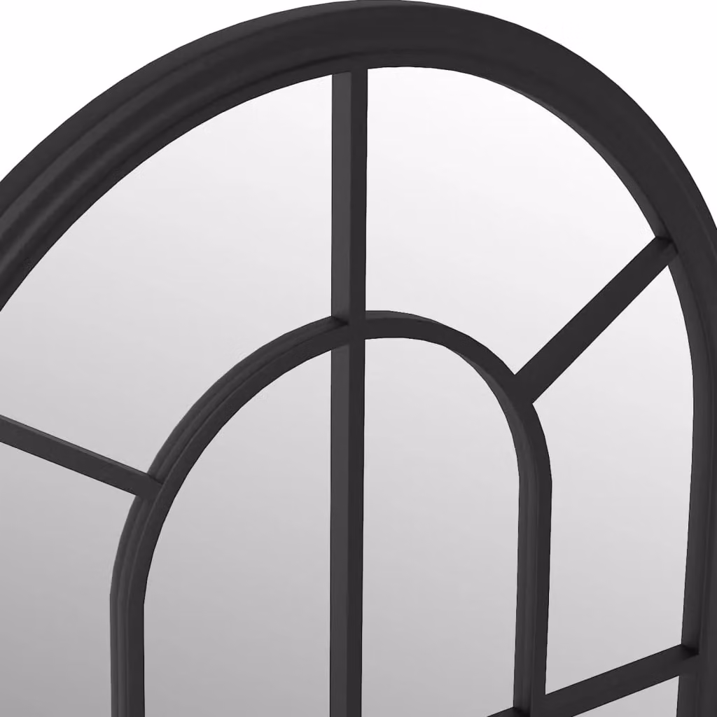 Berkfield Home Antique Black Rectangular Wall Mirror, W: 60 cm, H: 45 cm – 4