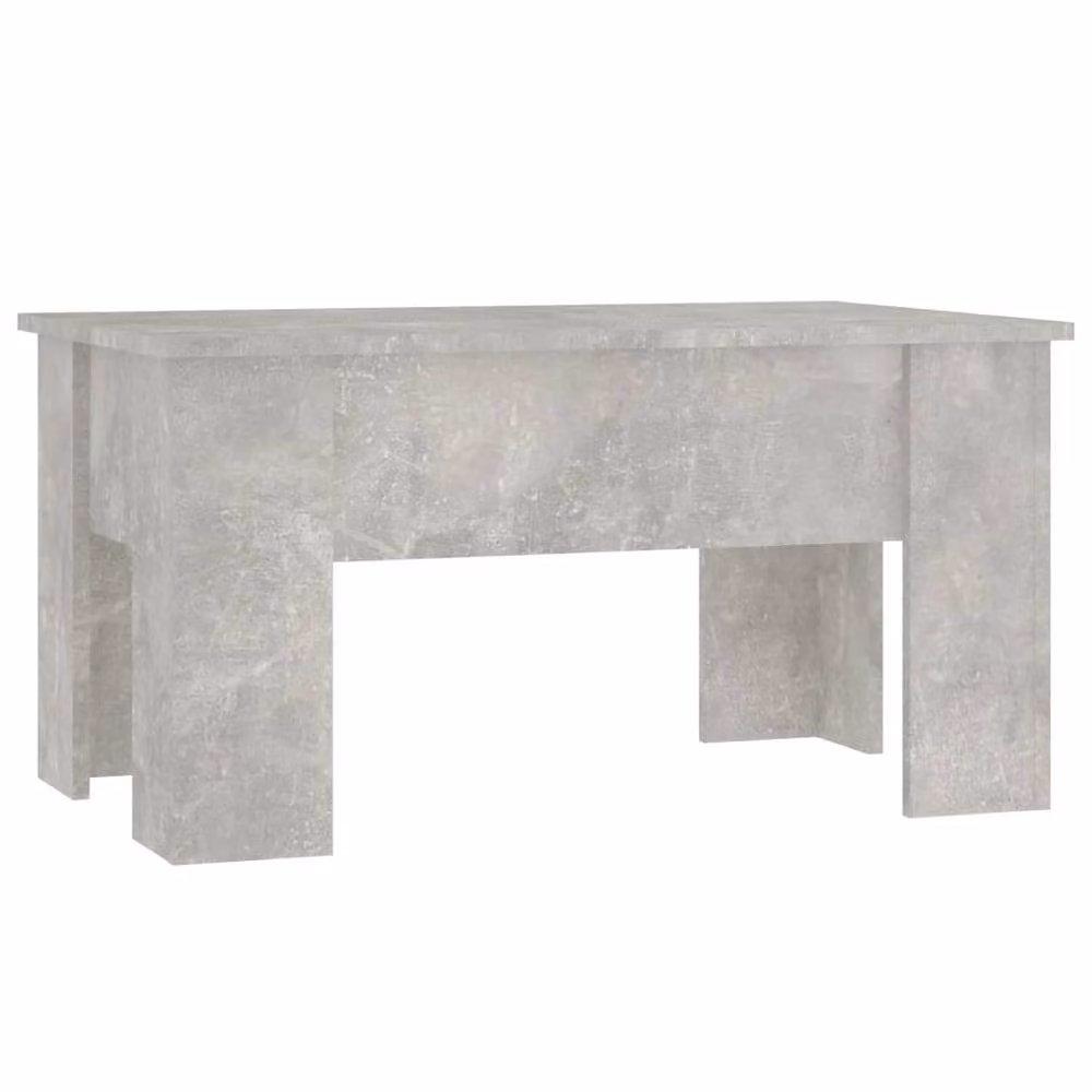 Berkfield Home Modern Rectangular Coffee Table in Concrete Grey, W: 79 cm, D: 49 cm, H: 41 cm – 2