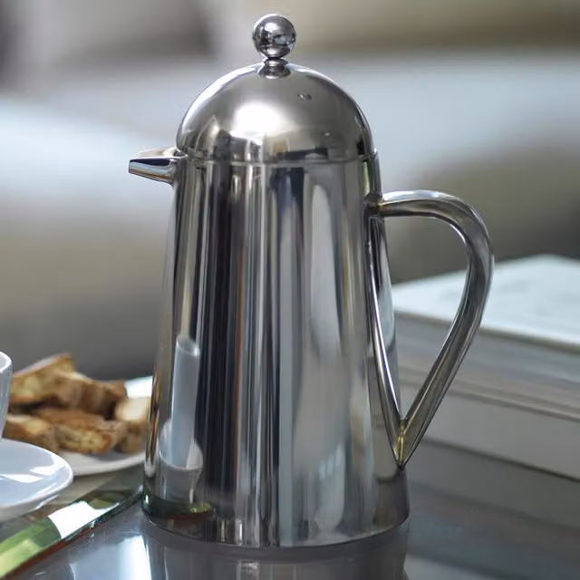 La Cafetire Havana Double Walled Cafetiere, 8 Cup, Silver