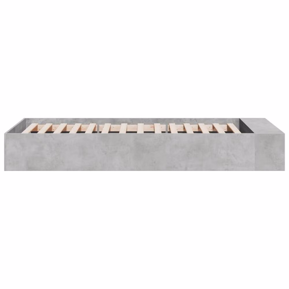 Berkfield Home Modern Bed Frame in Grey, W/D/H: 100 x 200 cm – 3
